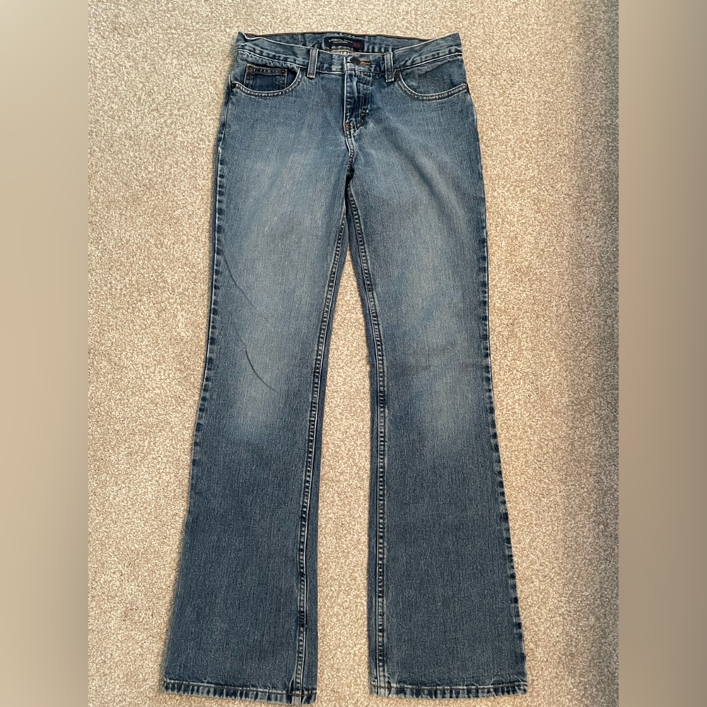 American Eagle Blue Denim Bootcut Jeans - Size 0